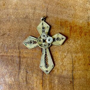 Beautiful Woven Cross Pendant.